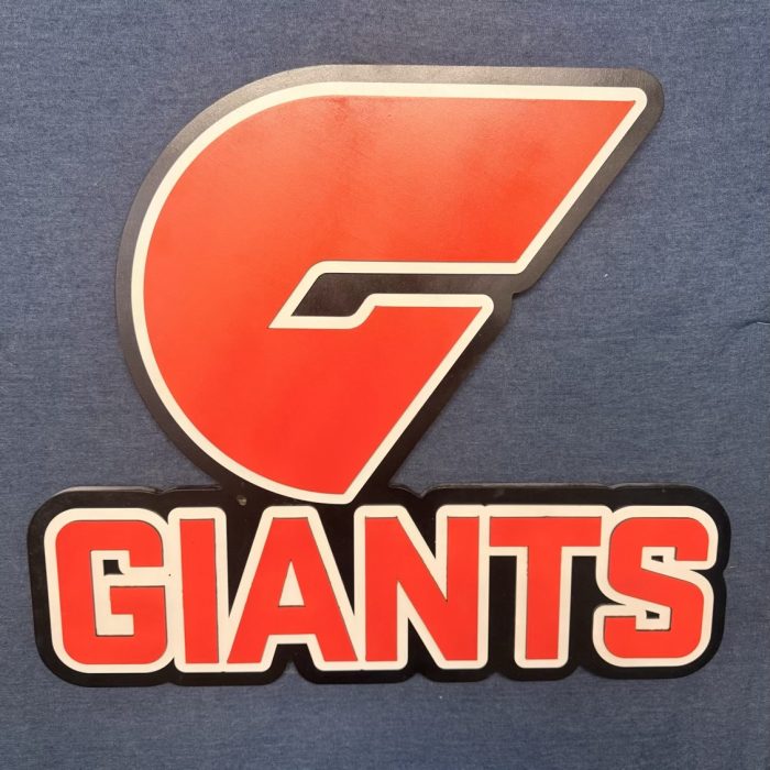 GWS Giants afl timber sign