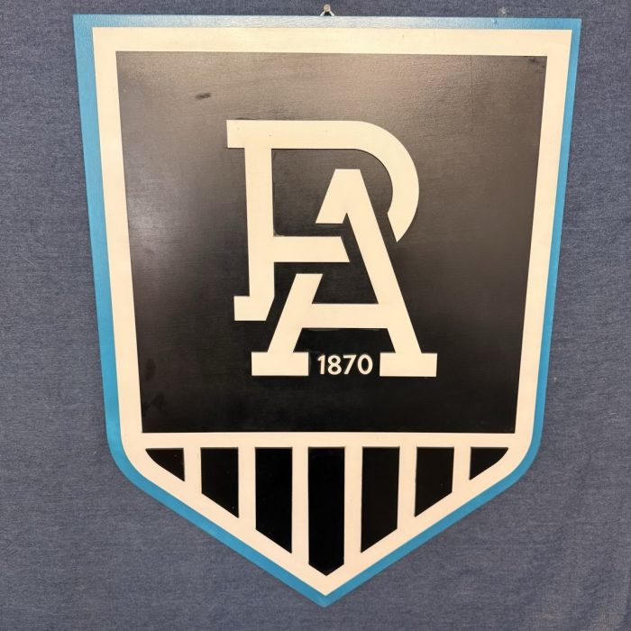 Port Adelaide afl timber sign